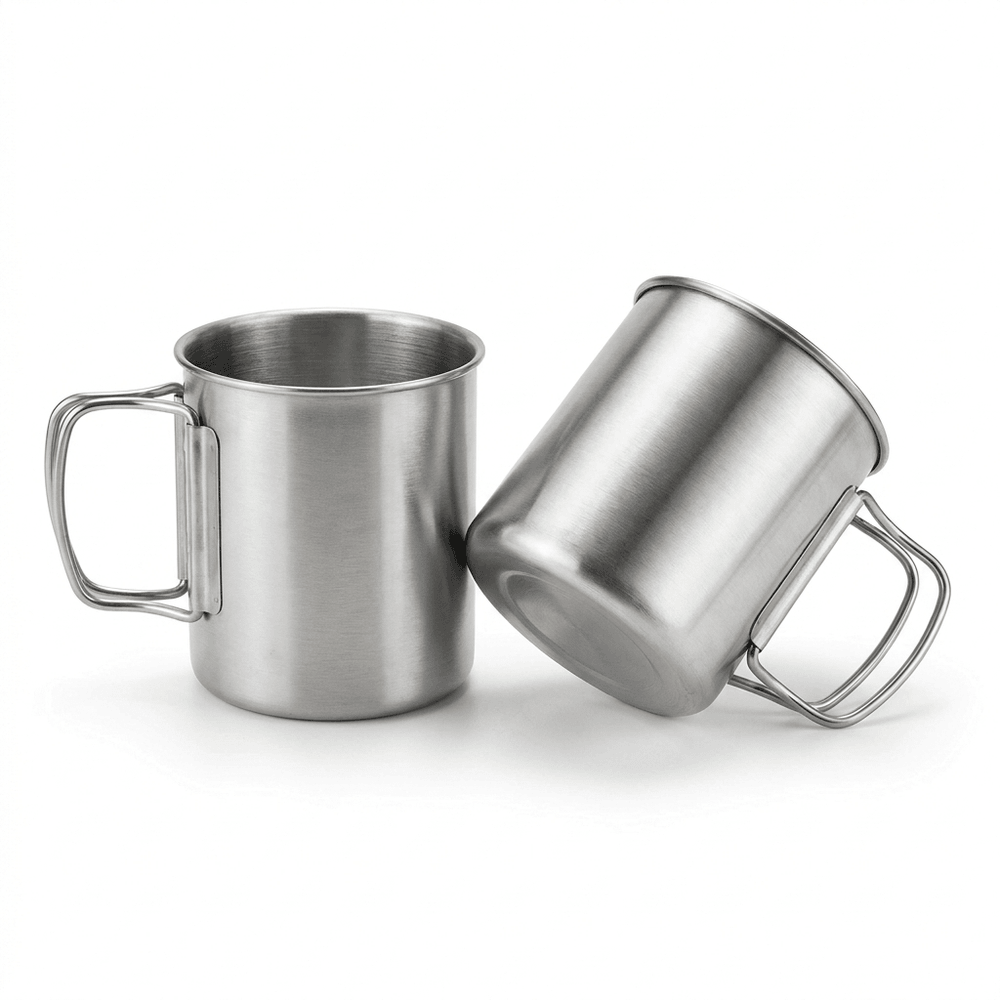 Stainless Steel Camping Mug (2-Pack)