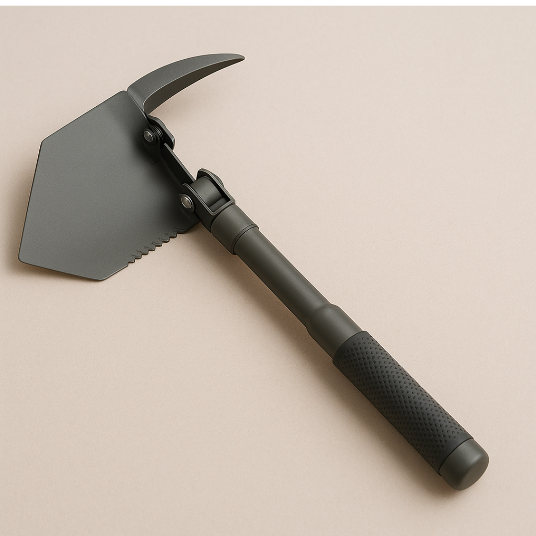 Folding Shovel with Pick